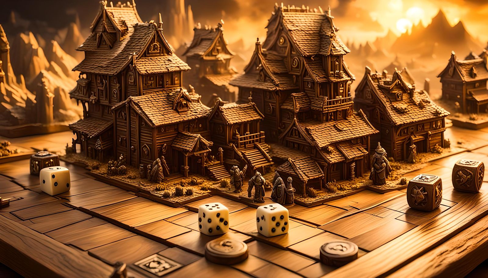 3D tabletop game AI Generated Artwork NightCafe Creator