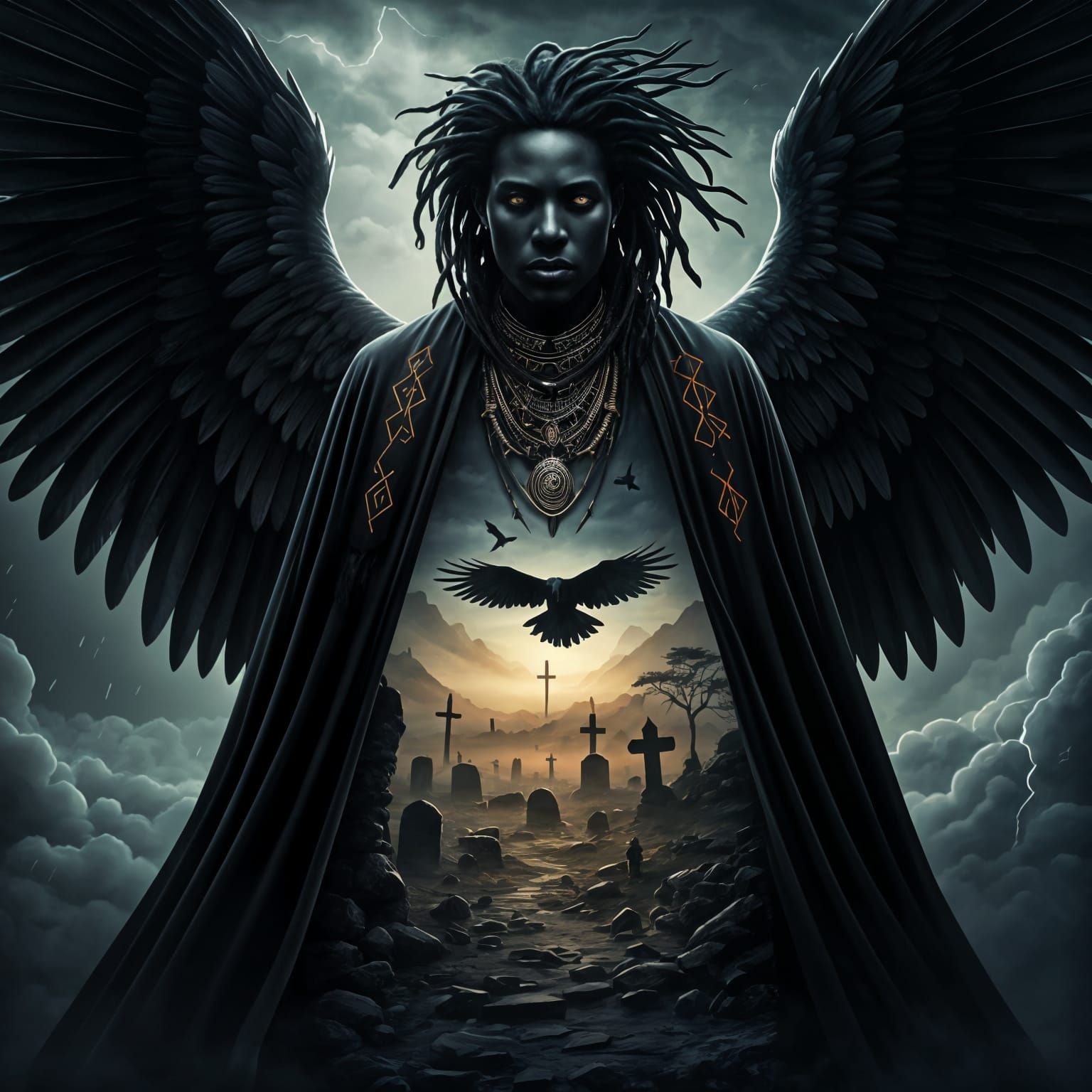 Dark Angel of Death  by @Pax