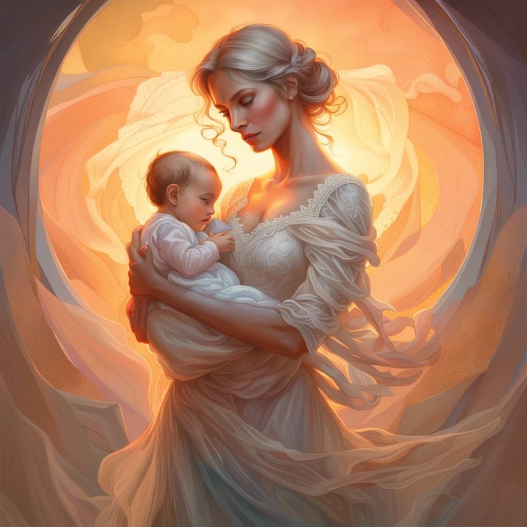 Momma holding her babe  by @undefined