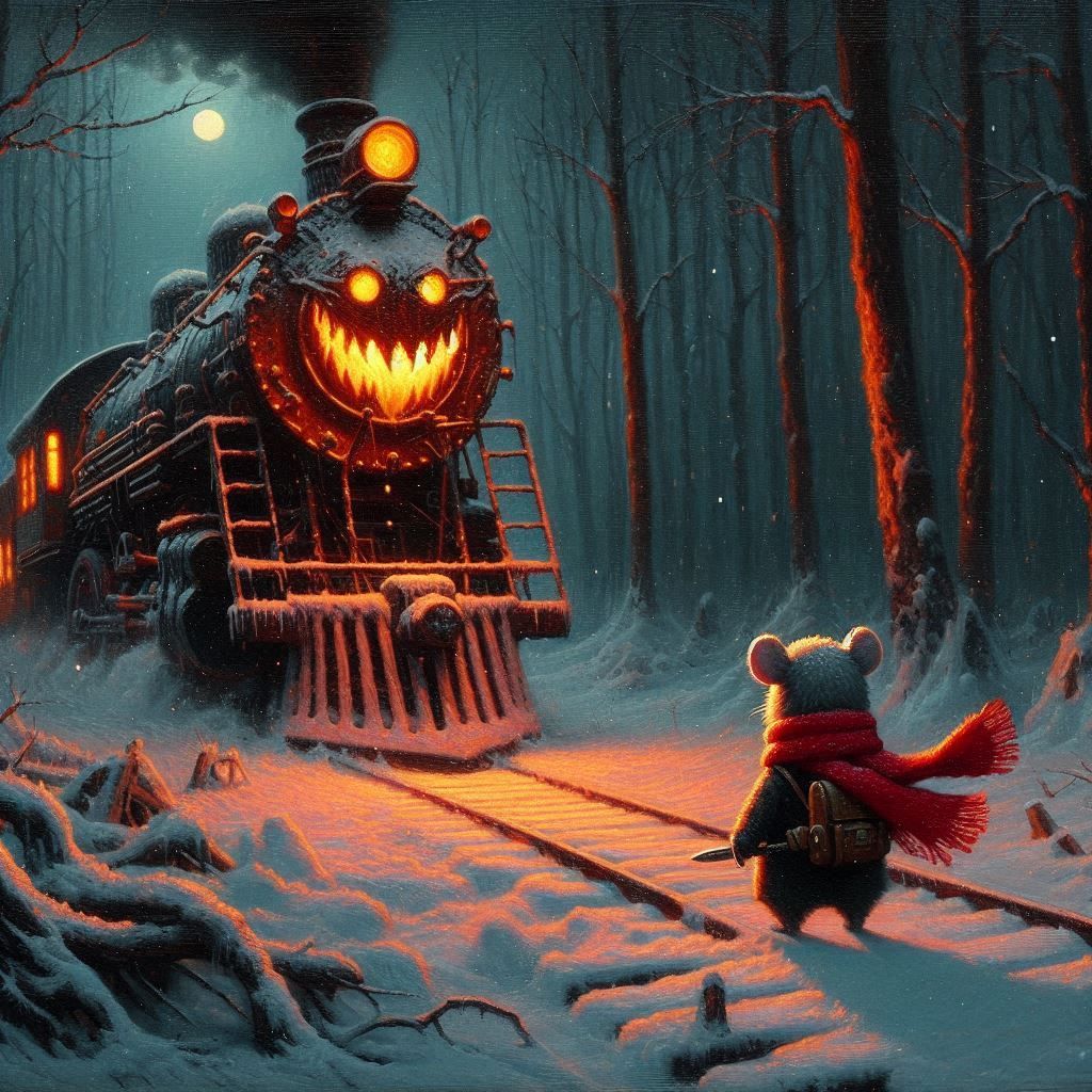 The Heroic Mouse Knight vs. The Demon Train