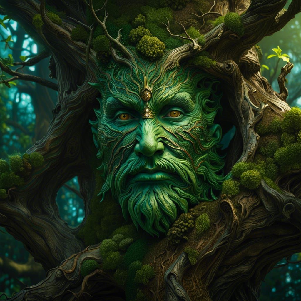 Green Tree Man - AI Generated Artwork - NightCafe Creator