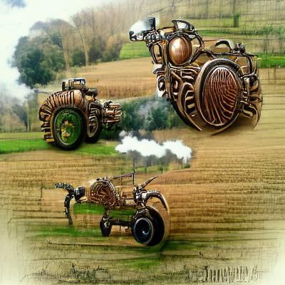 Tractor steam punk