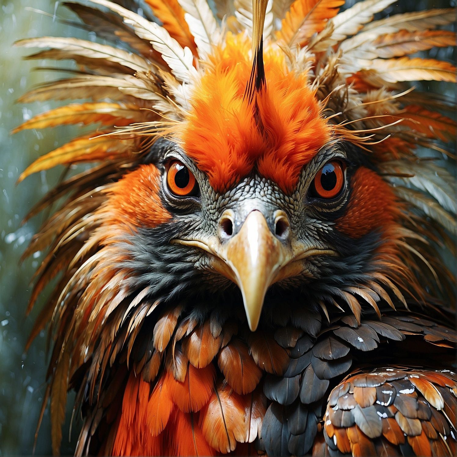 Hoatzin Portrait