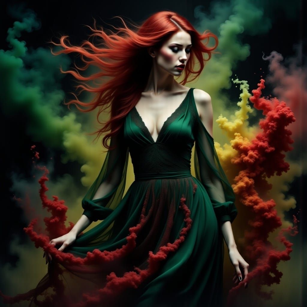 <lora:ColorSmokeFlux:1.0> "