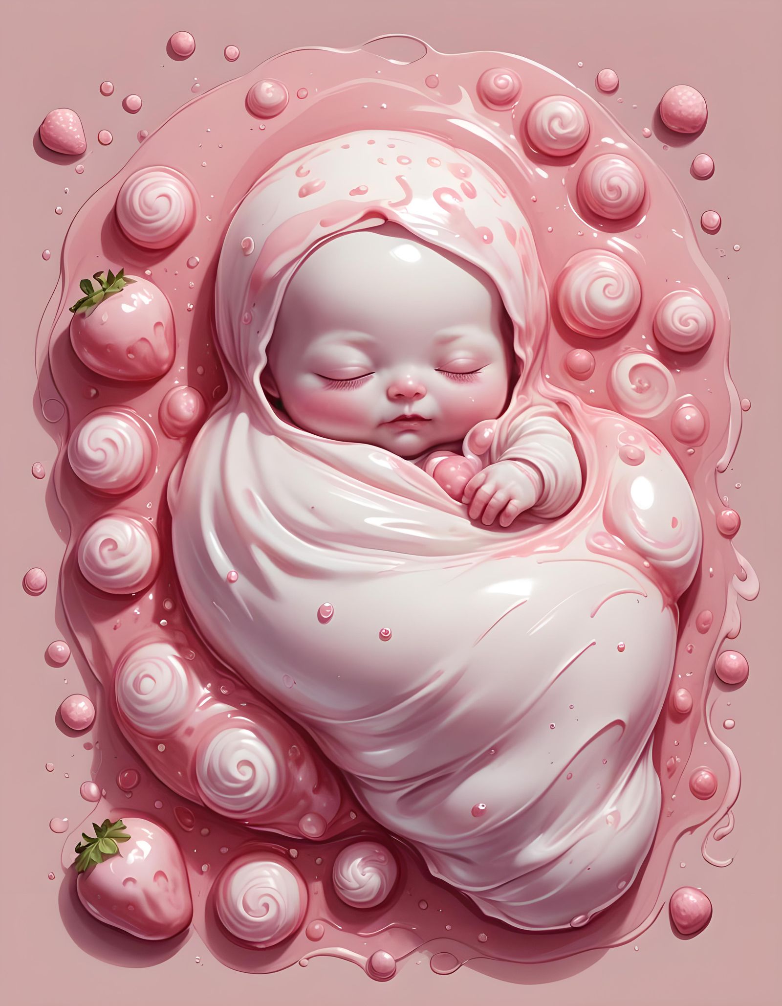 Pink Strawberry Jelly Baby