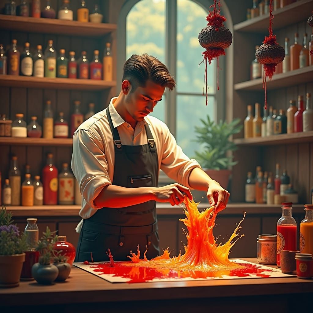 Mystical Ink Masterpiece in a Dreamscape