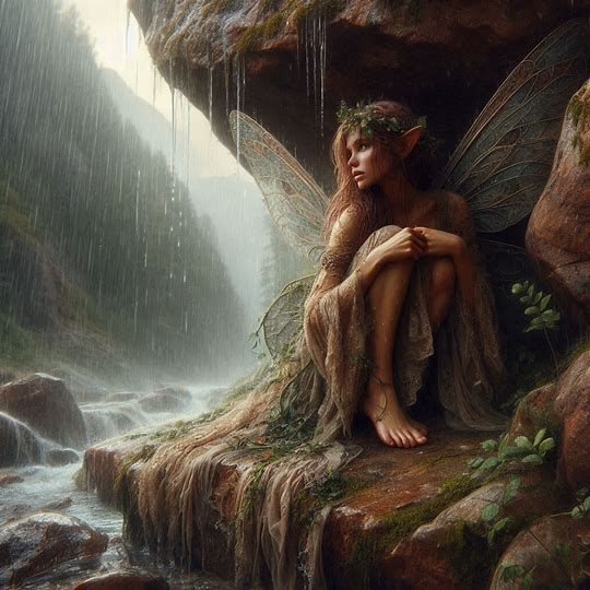 Fairy in the rain 2