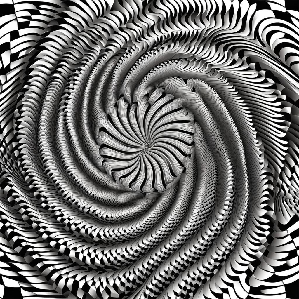 Optical Illusion with turning circle - AI Generated Artwork - NightCafe ...