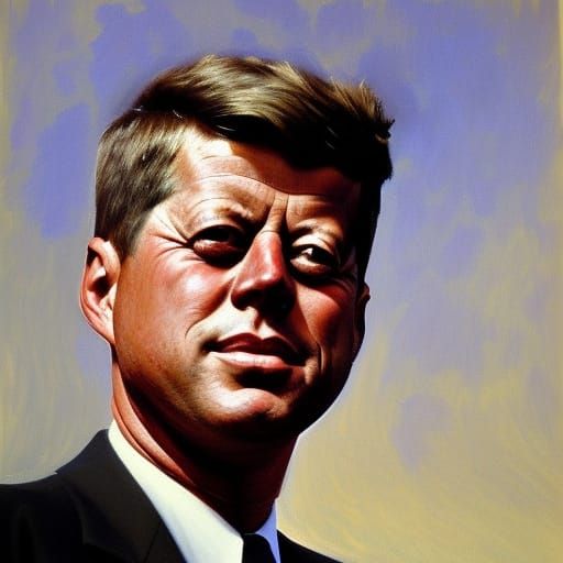 President John F. Kennedy - AI Generated Artwork - NightCafe Creator