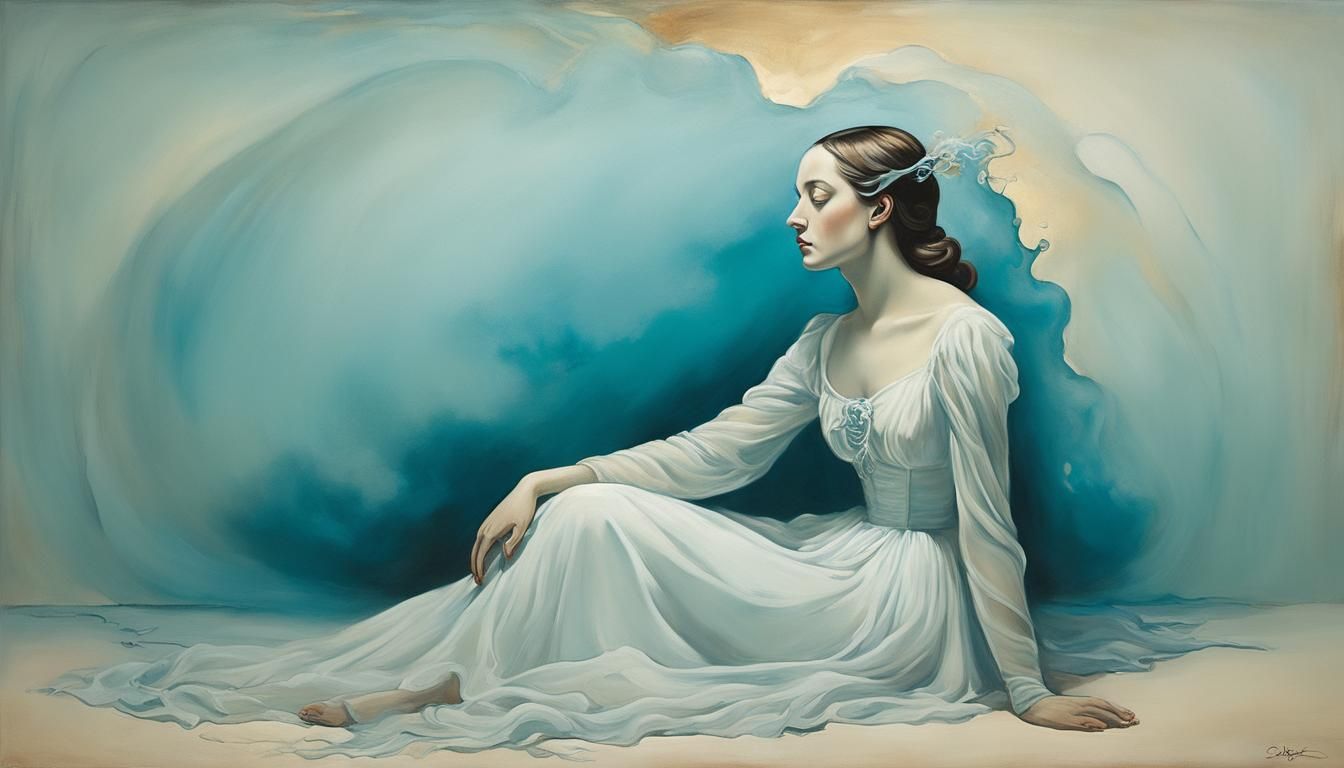Spirit, en 1885, peinture à l'huile sur toile tendue, à la façon de George Roux (1885)_