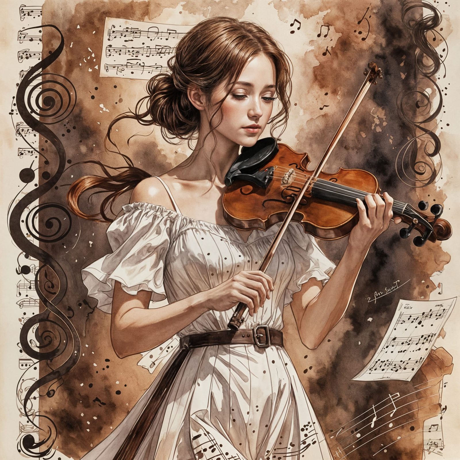 Watercolour sketch!  by @Paul G