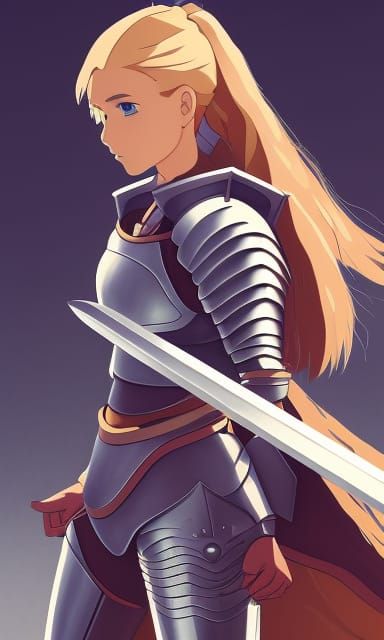 Warrior Female Female Knight No Helmet Armour Female Warrior Blond Mobile Vertical 916 7875