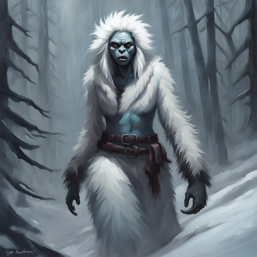 Yeti Girl - AI Generated Artwork - NightCafe Creator