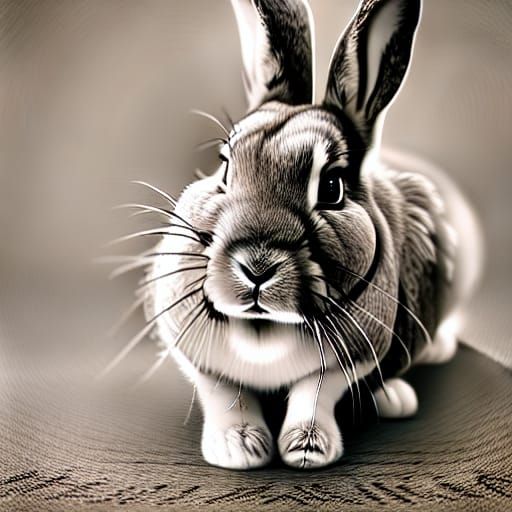 100 hour bunny drawing undefined