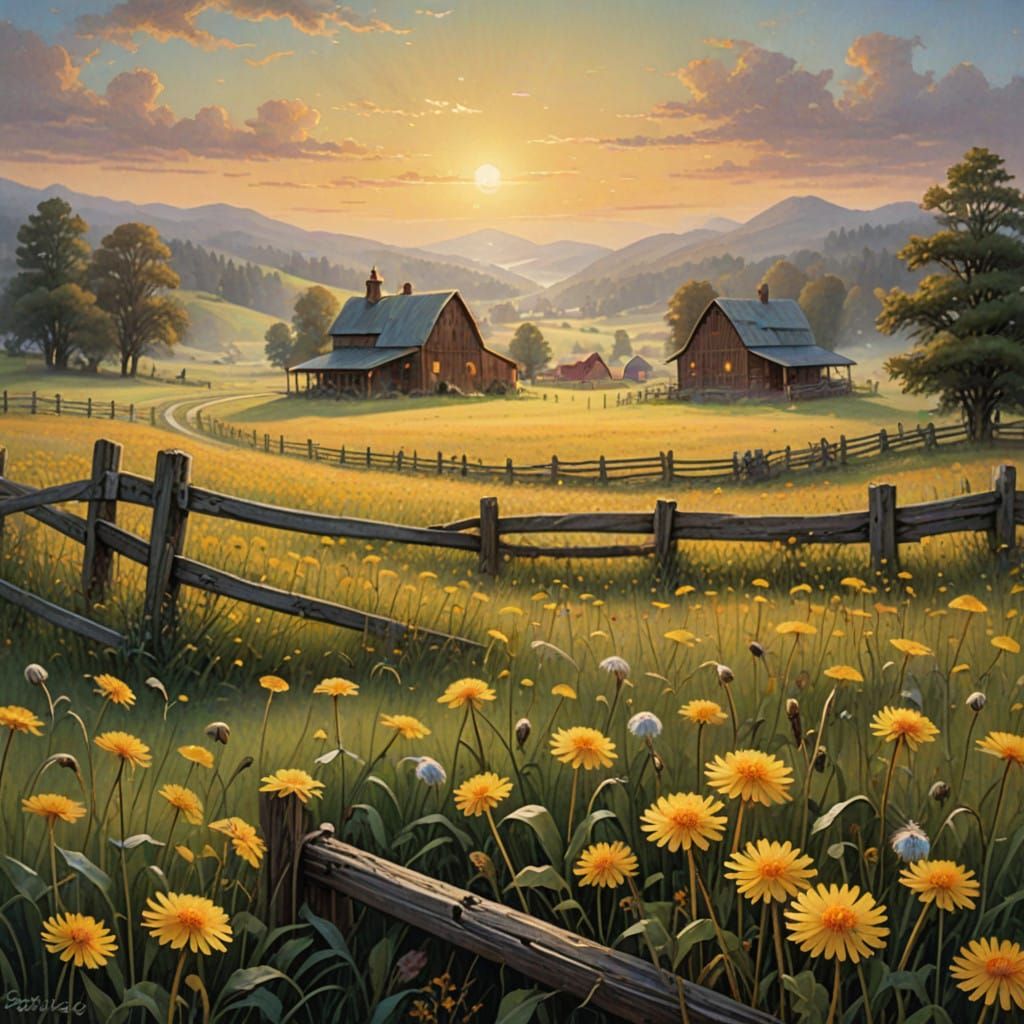 Dandelion Sunrise 