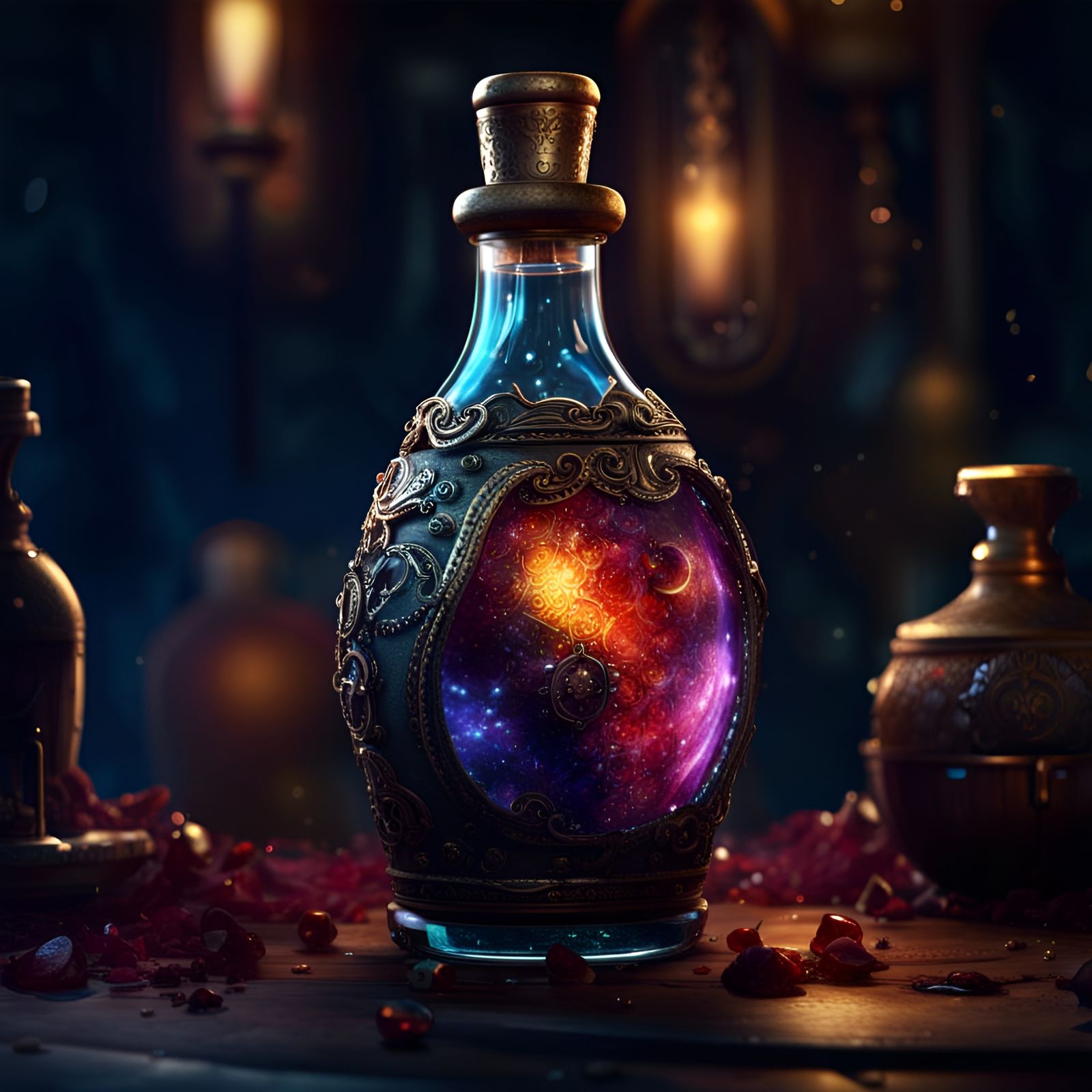 Space Potion - Ai Generated Artwork - Nightcafe Creator