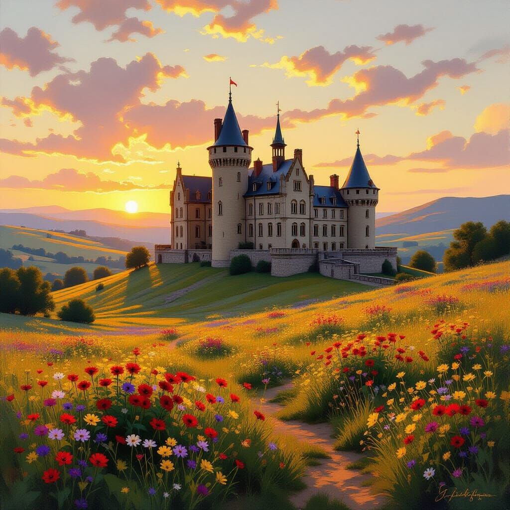 A majestic ancient castle   by @R