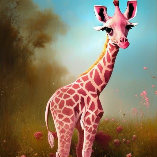 Pink Giraffe 554