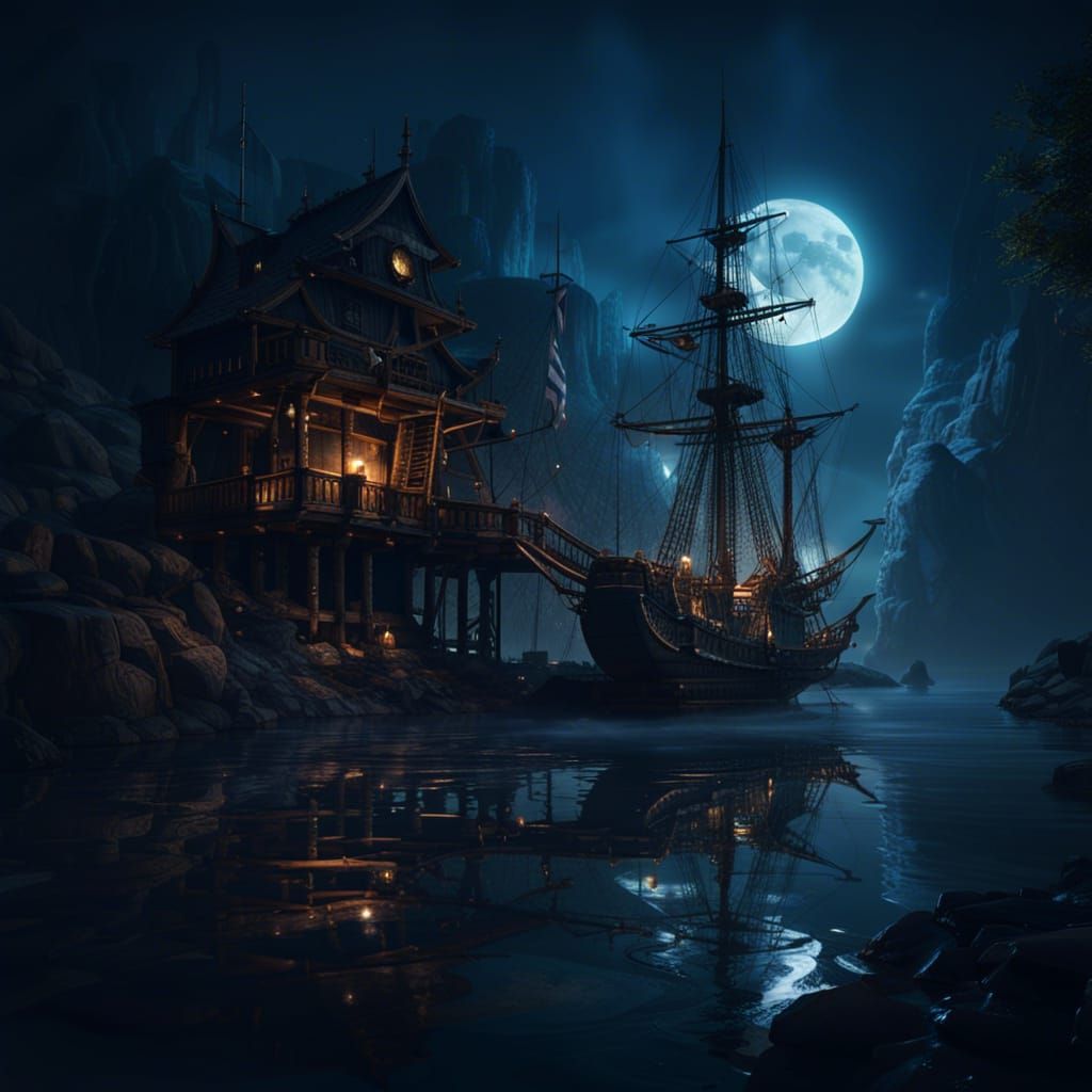 Pirate Hideouts landscape   by @undefined