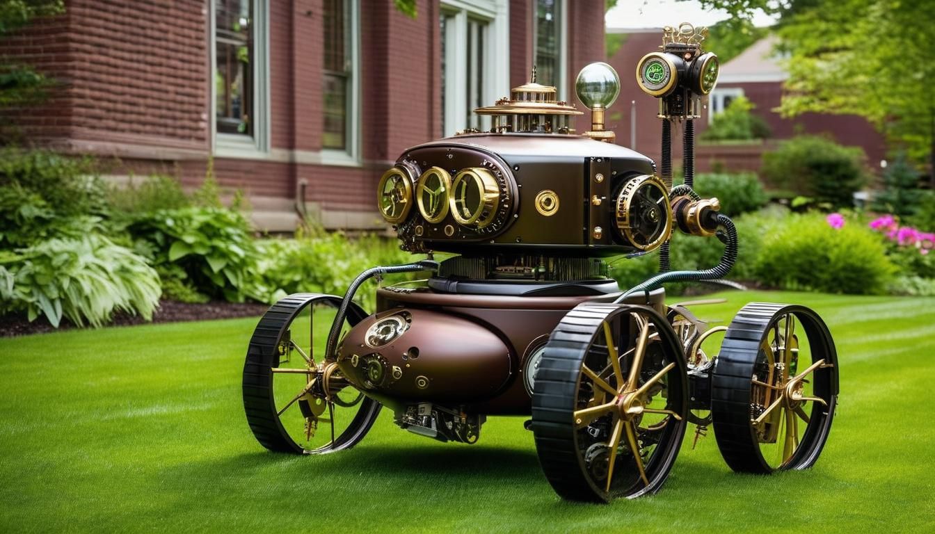 Robot lawnmower 04  by @jimdittmer