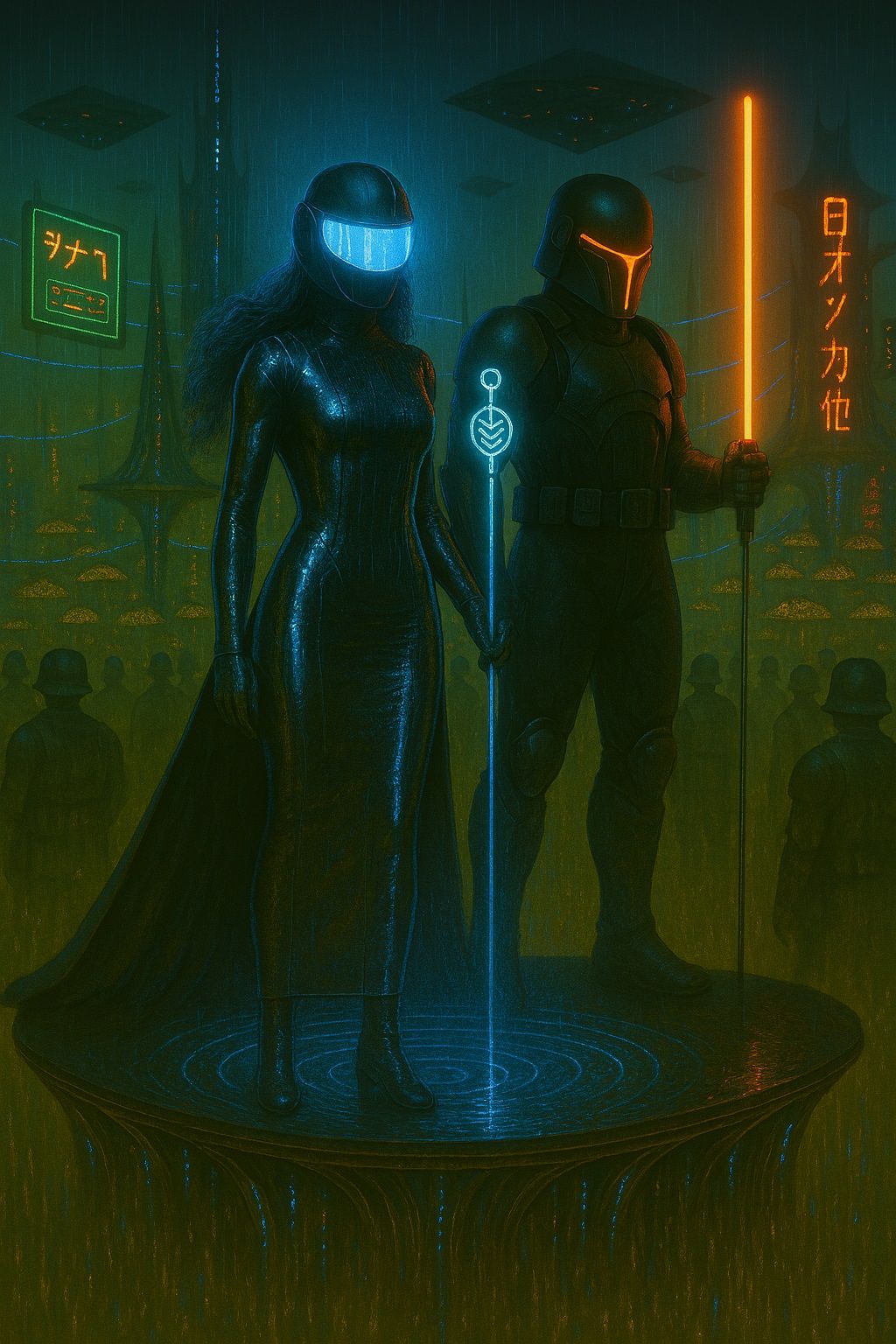 Cyberpunk King and Queen