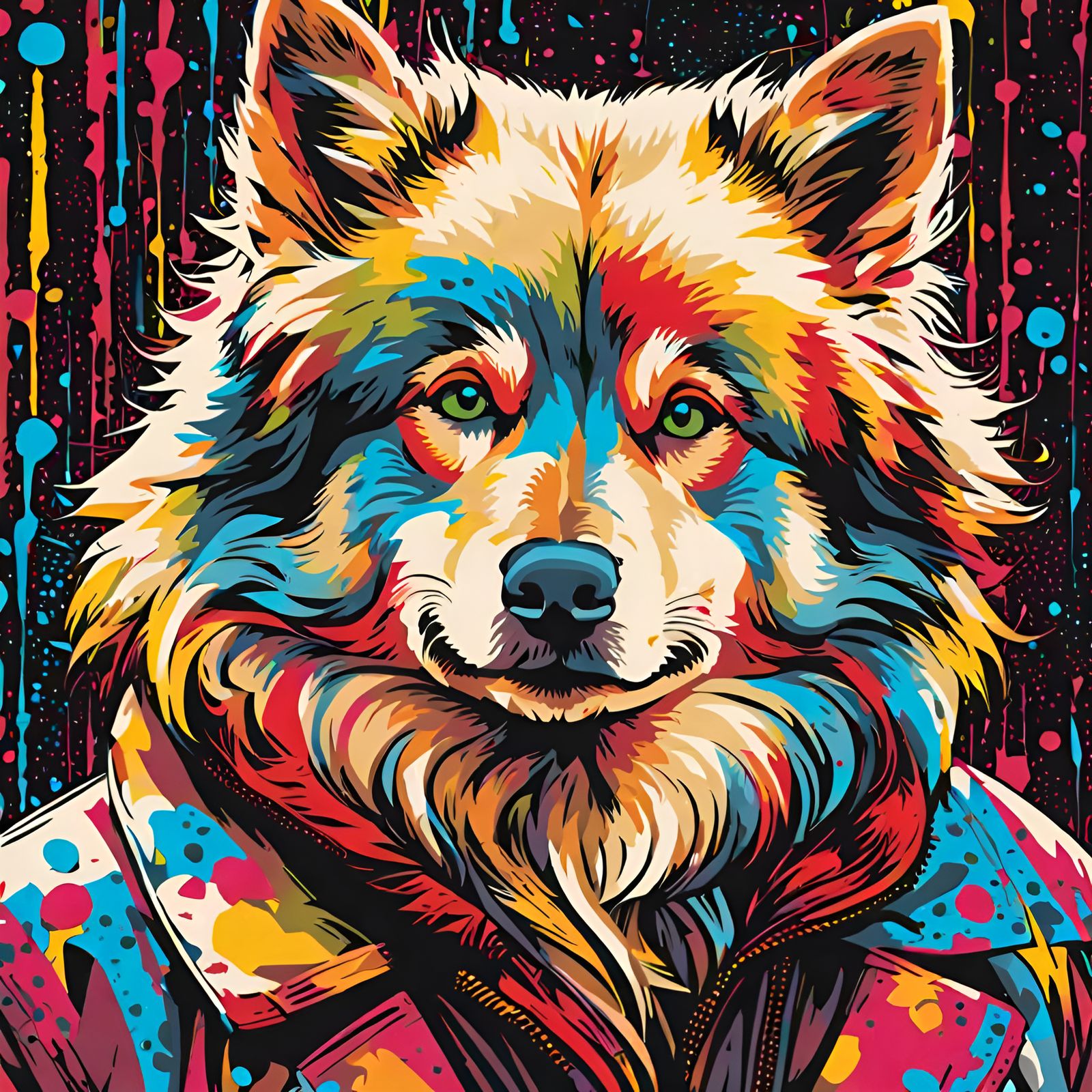 Full Color Wolf - AI Generated Artwork - NightCafe Creator