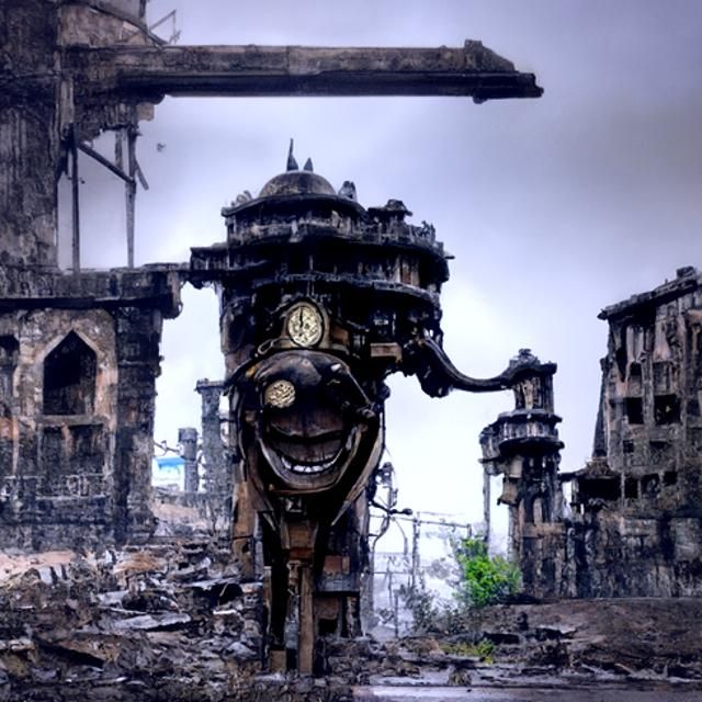 The ruins of a long forgotten city