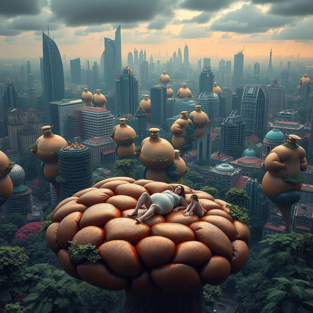 Curvaceous Cityscape Inspired by Science Fiction Masters
