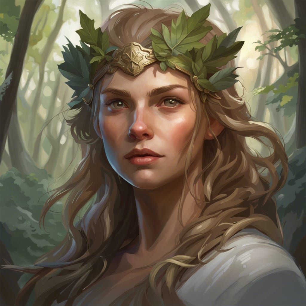 Lady in the Woods - AI Generated Artwork - NightCafe Creator