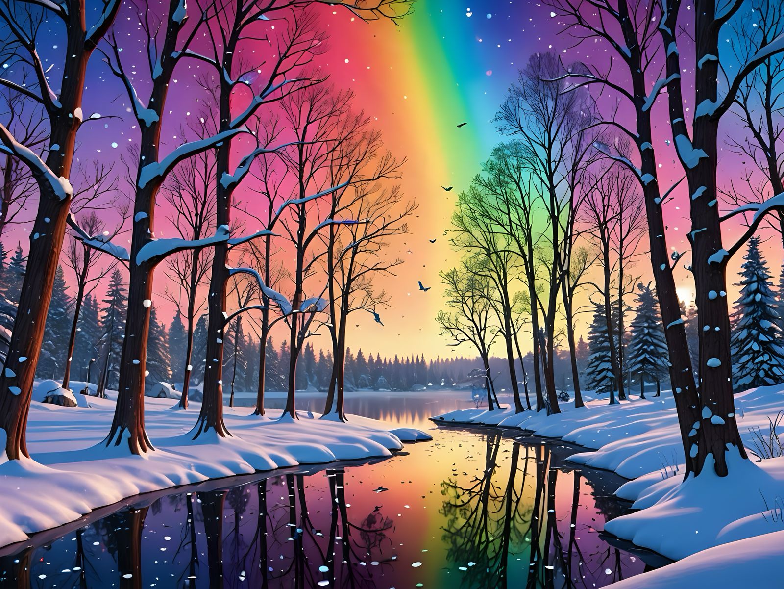 SURREAL WINTER SCENE