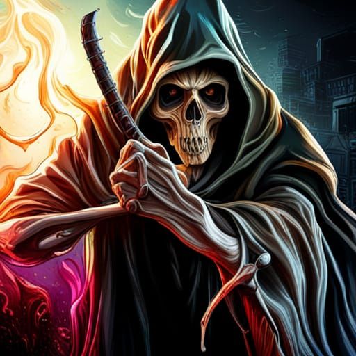 Grim reaper 2 - AI Generated Artwork - NightCafe Creator