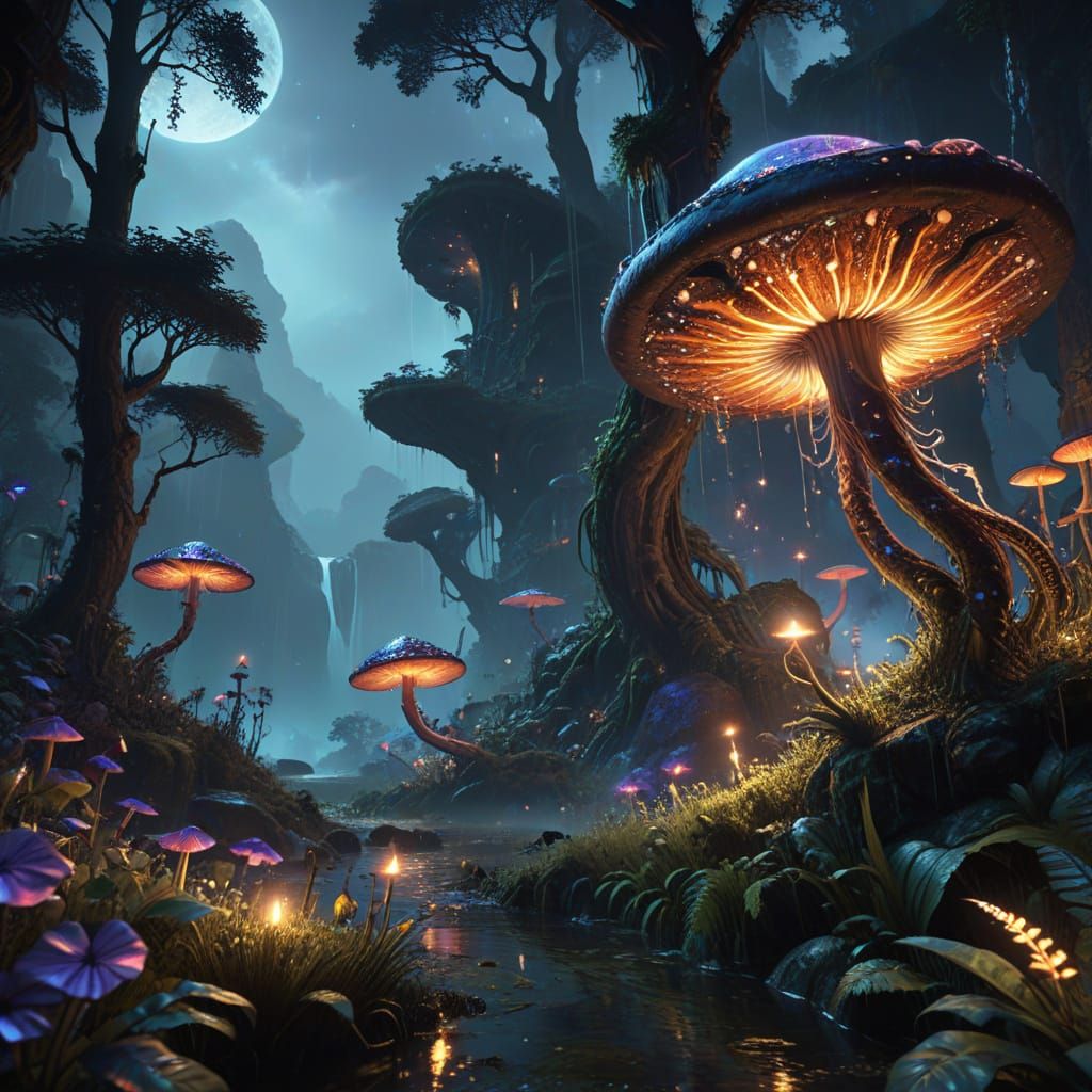 Whispers of the Rainforest: A Celestial Dance