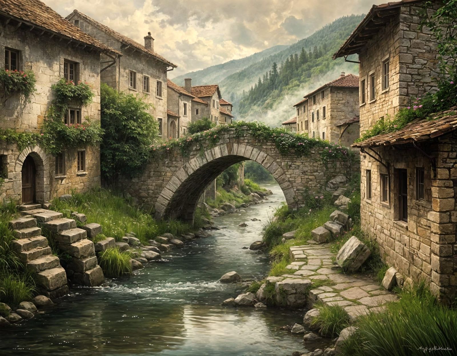 The Overgrown Bridge of the Forgotten Village  by @denny_b
