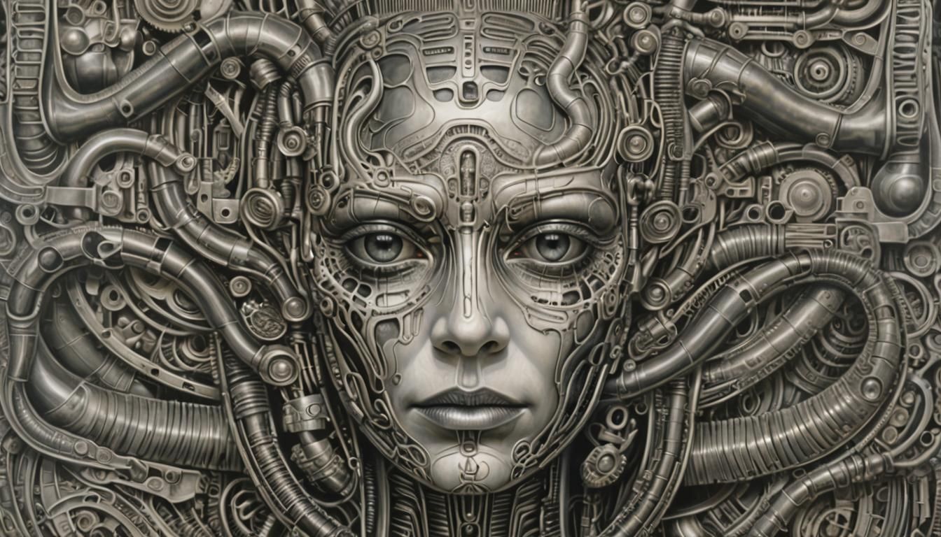 Inspired by 'Li I' painted by H.R. Giger