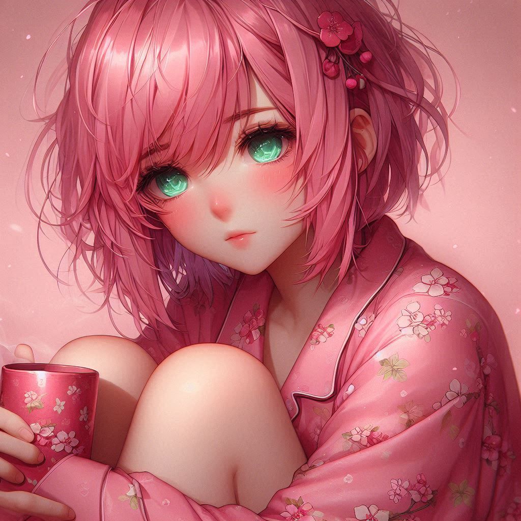 Sakura in pyjamas