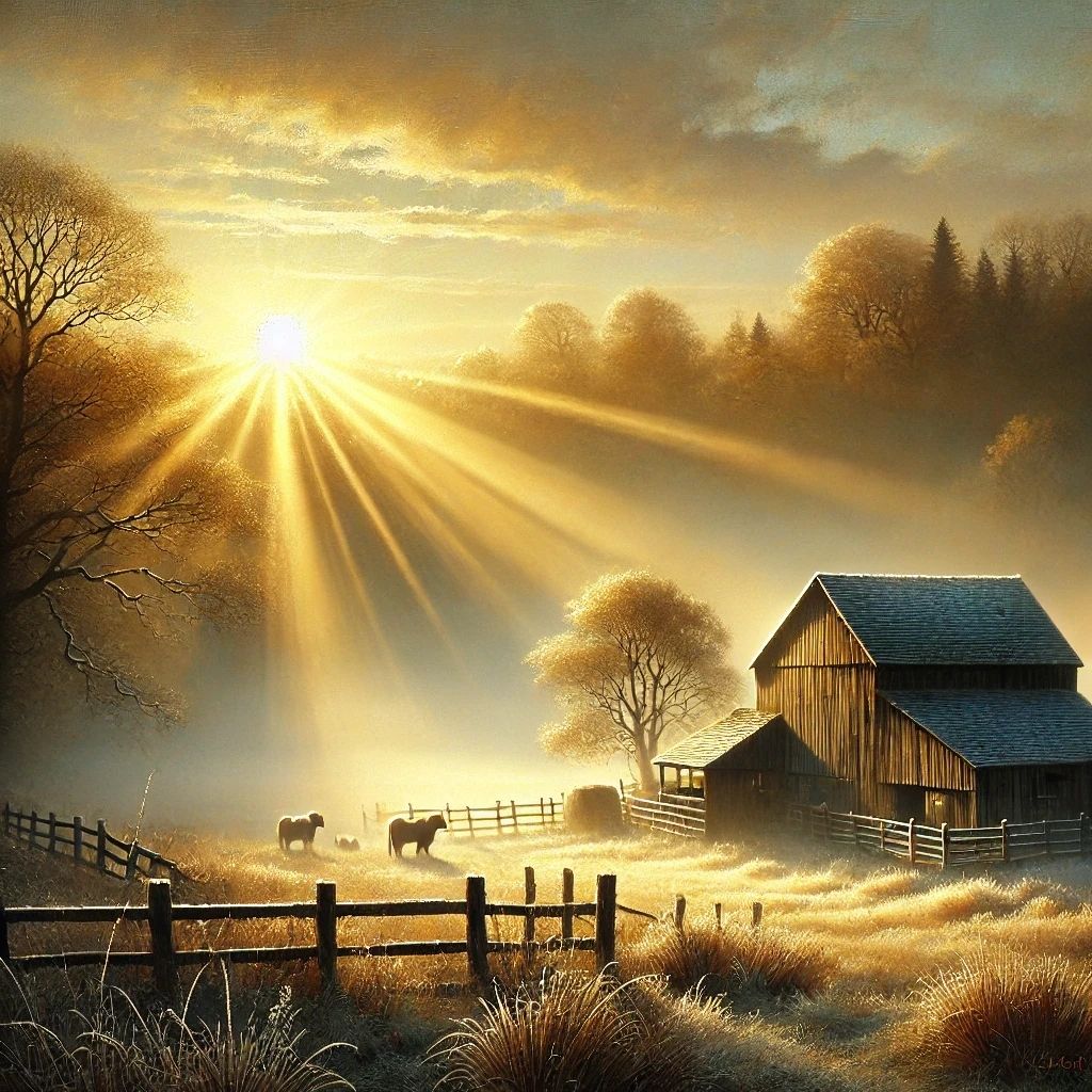 The paddock - oil on linen