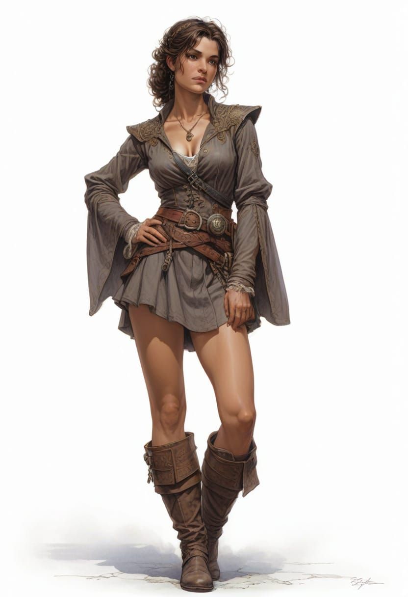 an adventurous woman from 16th century France (version 2)