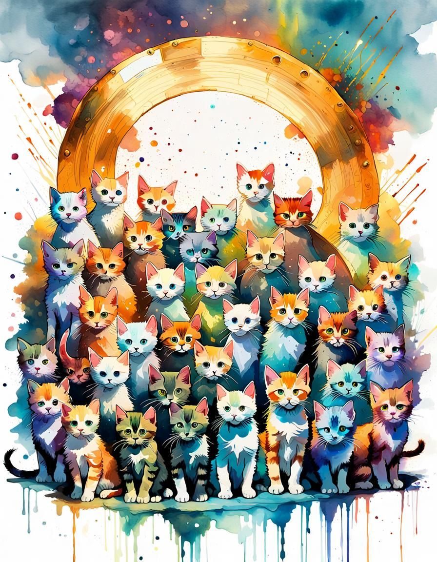 Kitten Coalition - AI Generated Artwork - NightCafe Creator