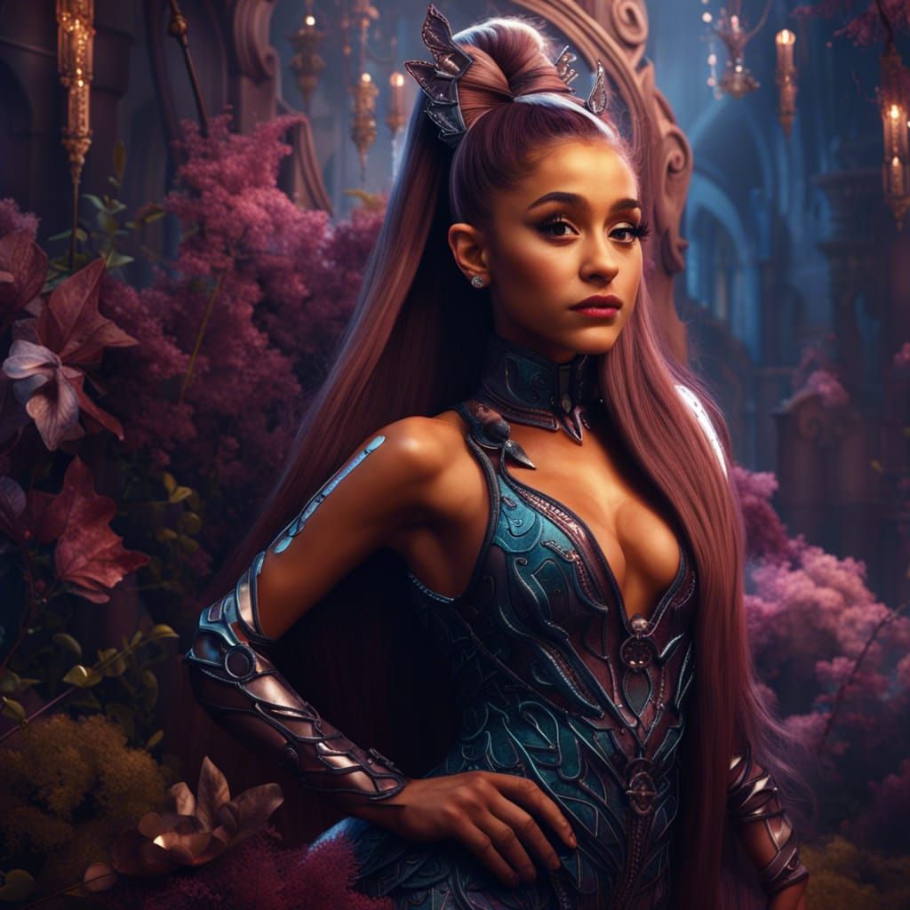 Ariana Grande Posing - AI Generated Artwork - NightCafe Creator