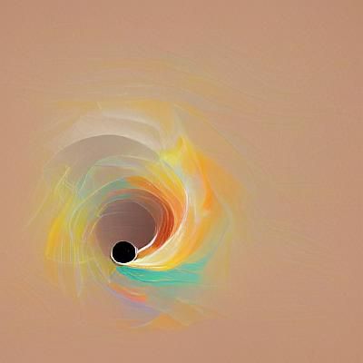 Inside a black hole minimalist - AI Generated Artwork - NightCafe Creator