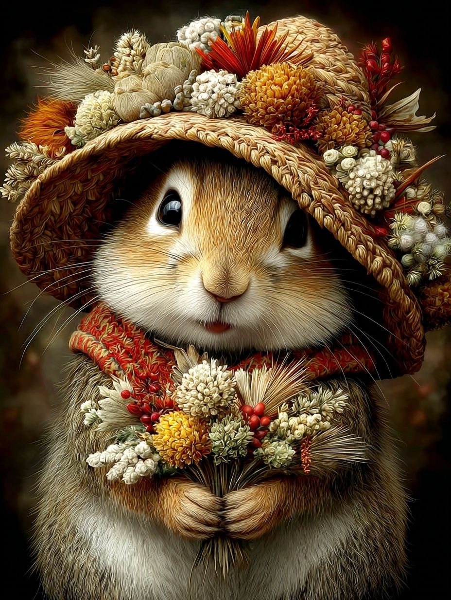 Squirrel in Harvest costume