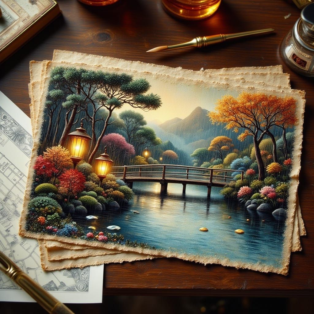 Postcards from the Maple Bridge (0)  by @Nikki