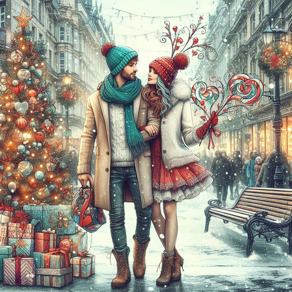 Christmas couple