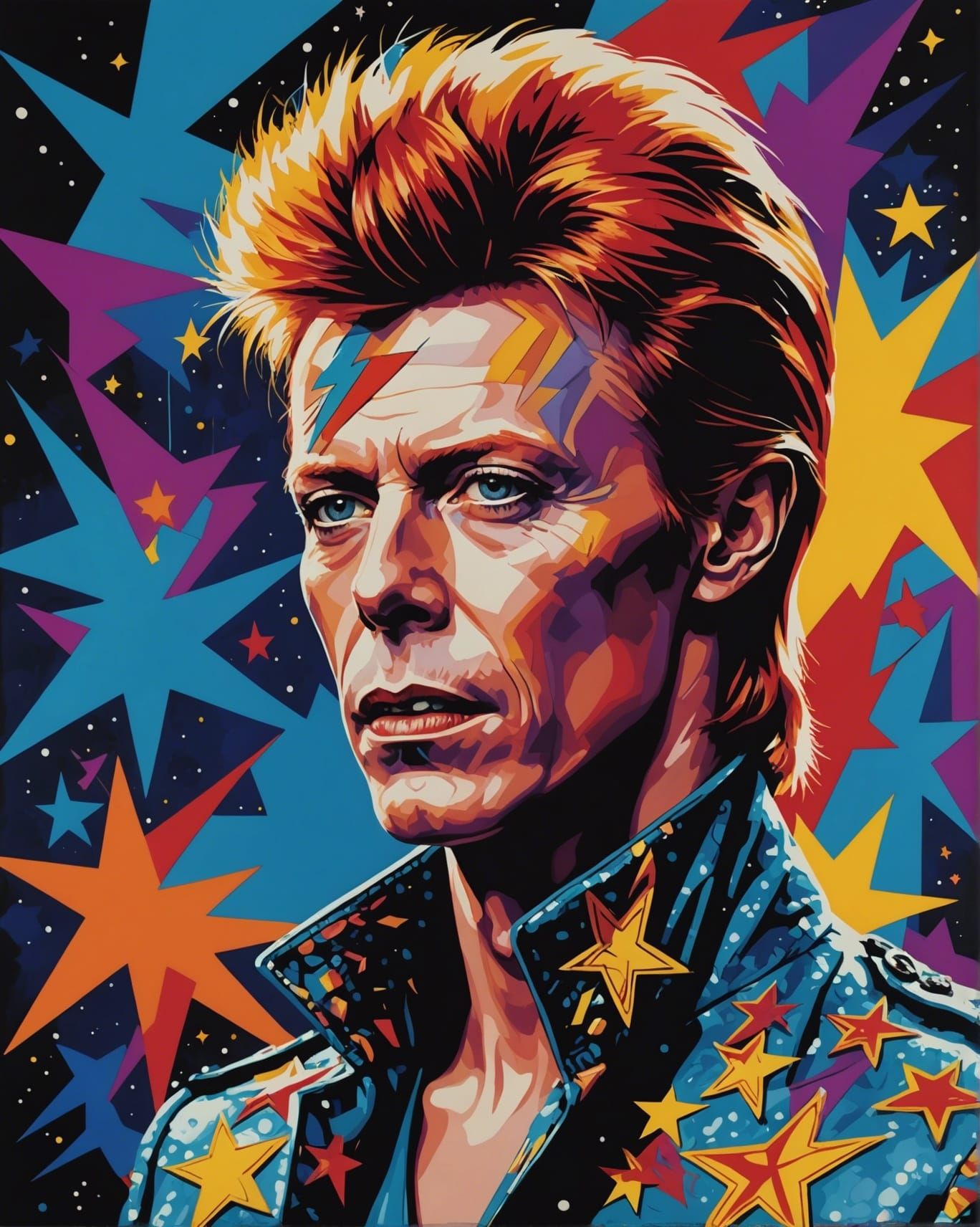 David Bowie - AI Generated Artwork - NightCafe Creator