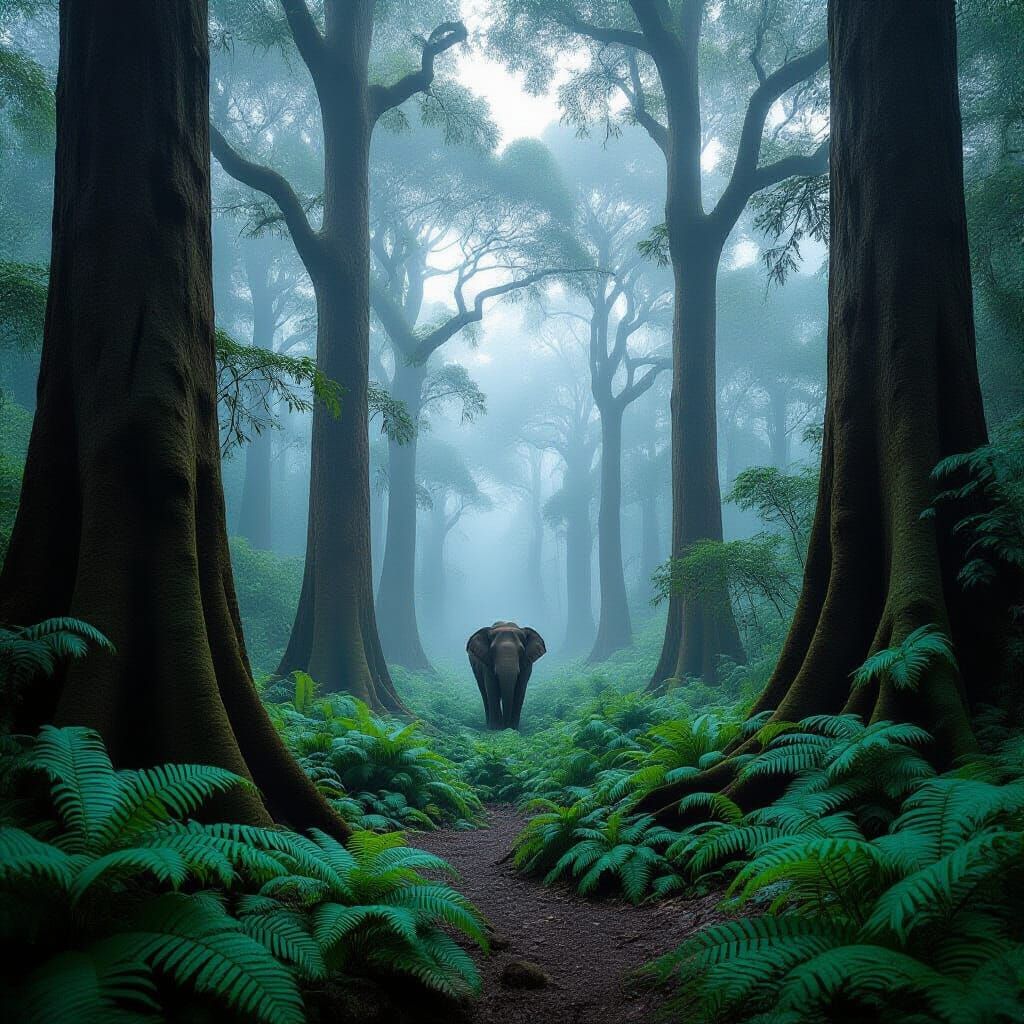 The legendary lone traveller of the Knysna forest...