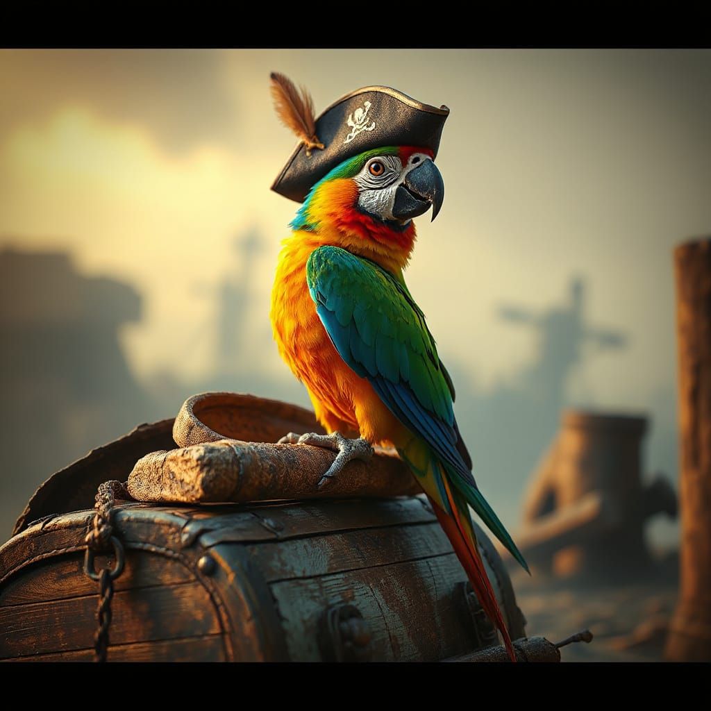 Pirate Parrot  by @Hani