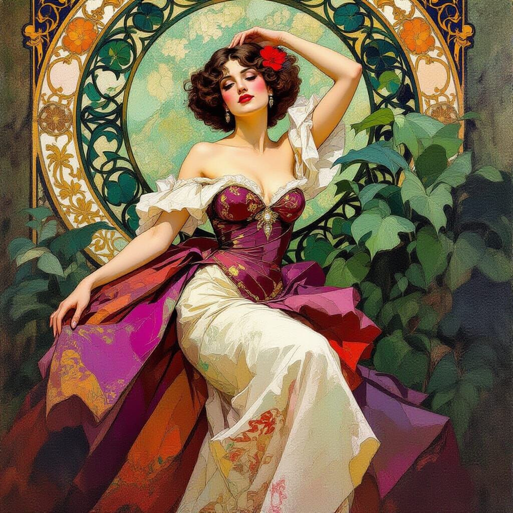 in Gouache Style, Watercolor, Museum Epic Impressionist Maximalist Masterpiece, Thick Brush Strokes, ...  by @undefined