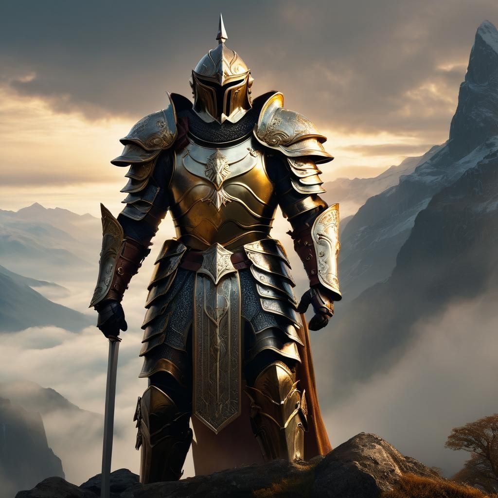 High fantasy epic warrior portrait, scenic background, high detail, high quality, correct anatomy, head and shoulders portrait, 8k resolutio...