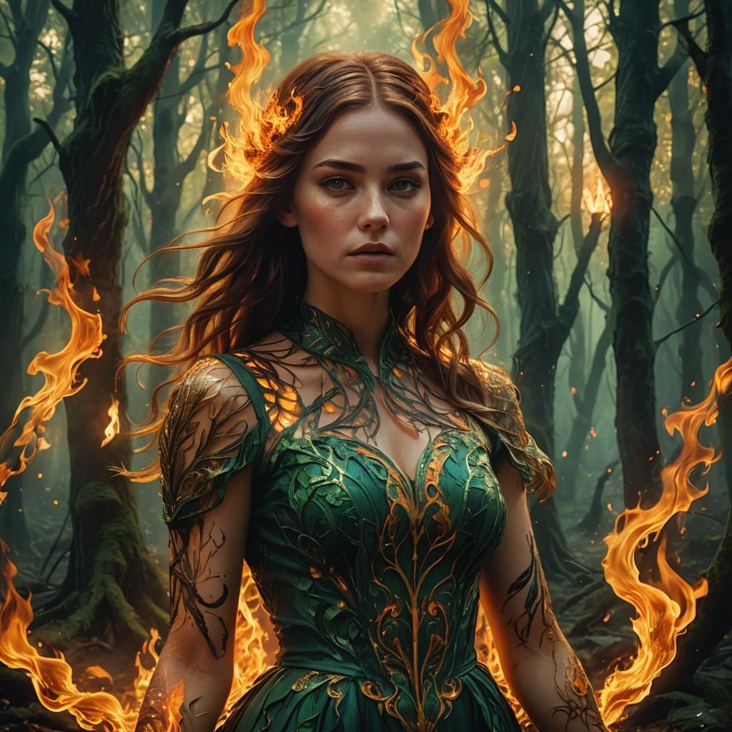 THIS GIRL IS ON FIRE!  by @The_1_and_only_Sego_lily