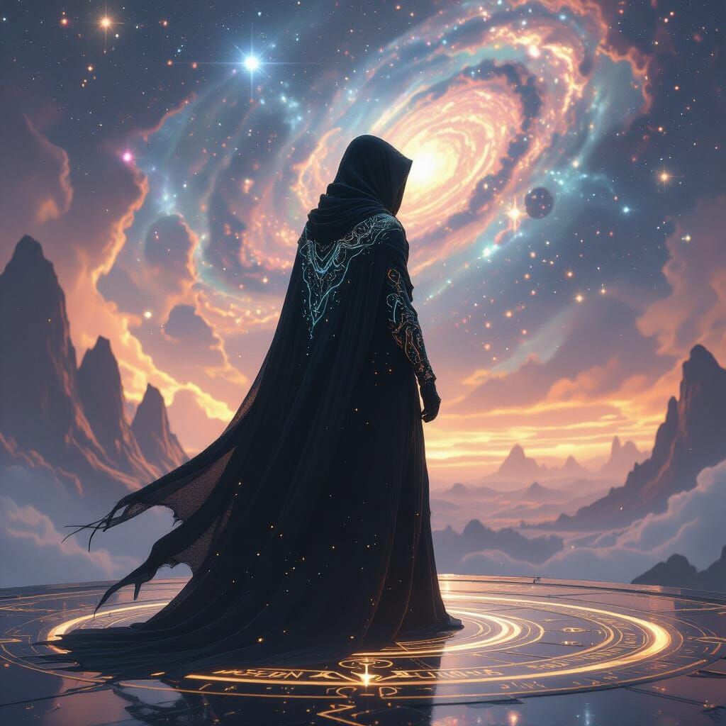 I stand alone on the edge of eternity